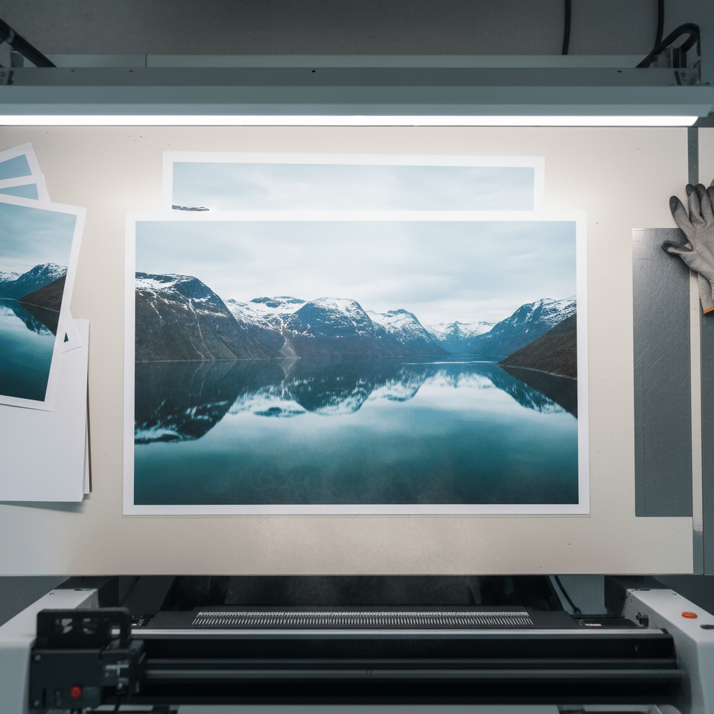 Printe bilder på fotopapir forstørrelser